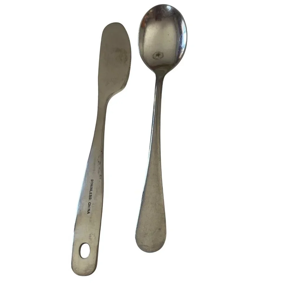 Stainless Steel Butter Spreader & Spoon Set A349